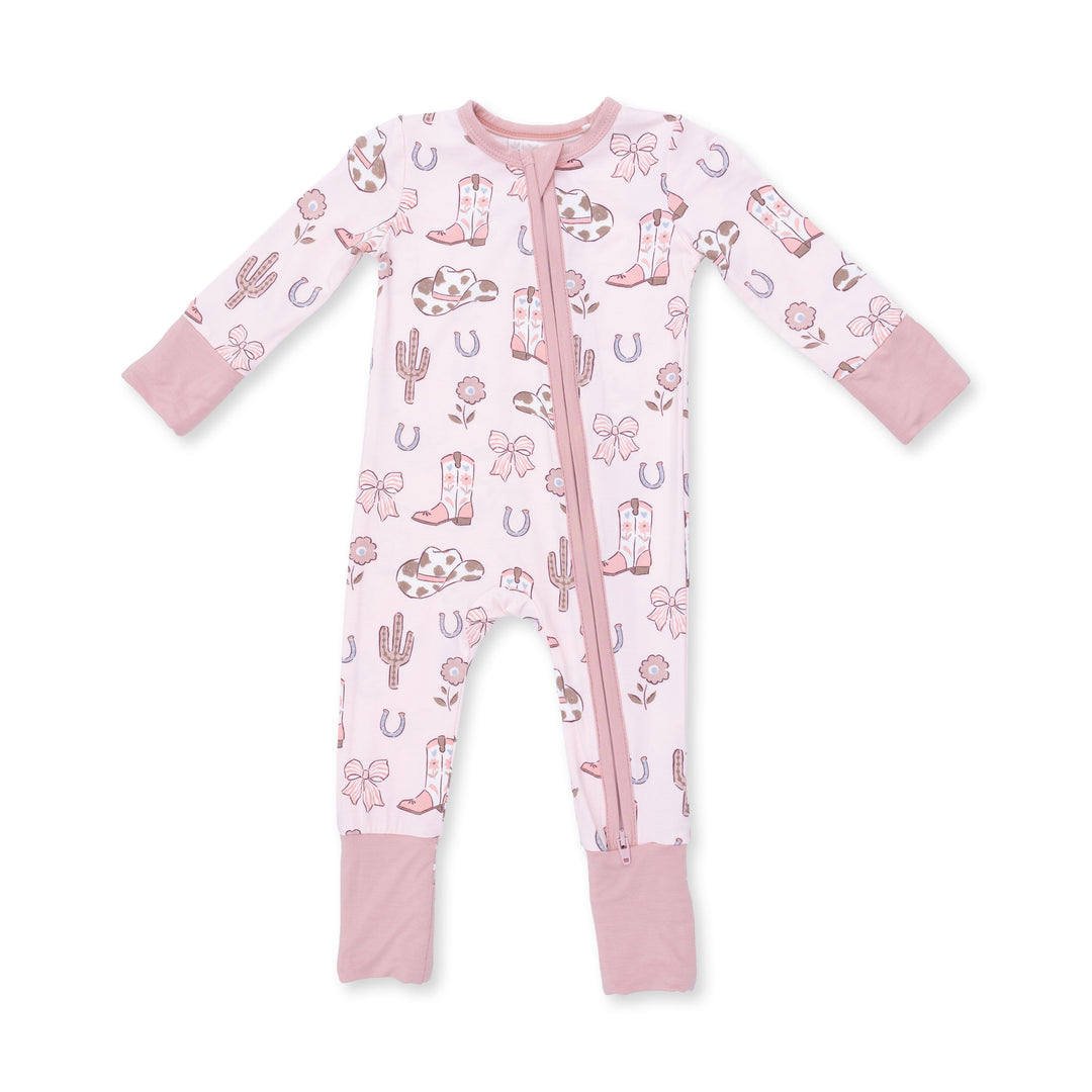 Angel Dear Cowgirl Boots & Bows Convertible Romper