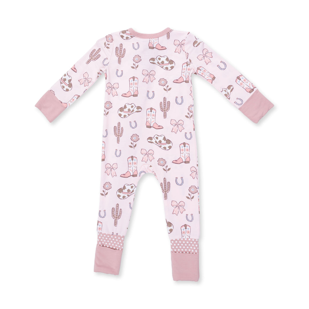 Angel Dear Cowgirl Boots & Bows Convertible Romper
