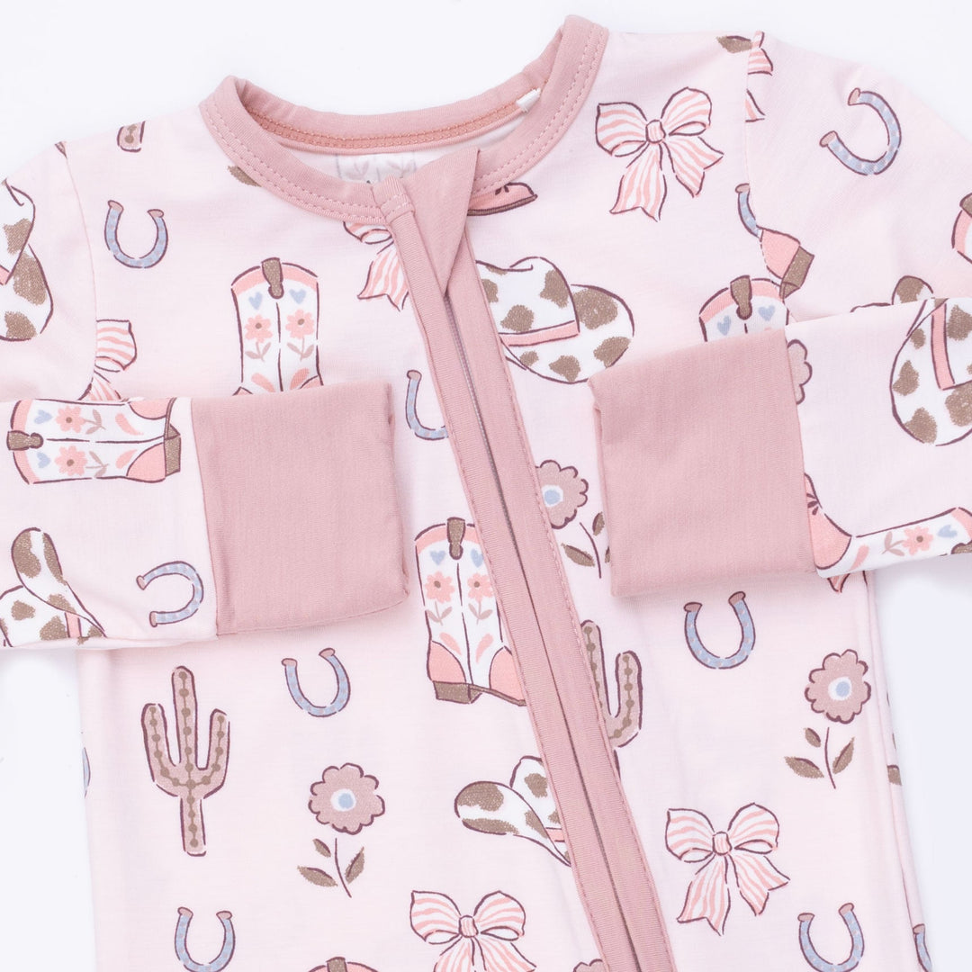 Angel Dear Cowgirl Boots & Bows Convertible Romper