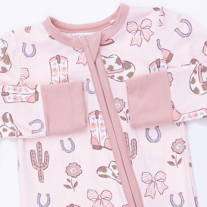 Angel Dear Cowgirl Boots & Bows Convertible Romper