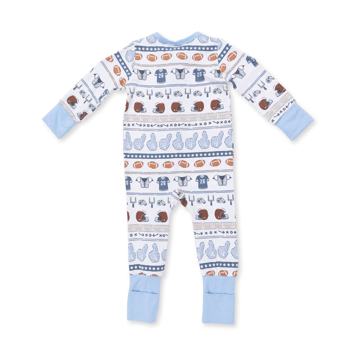 Angel Dear Football Stripe Convertible Romper