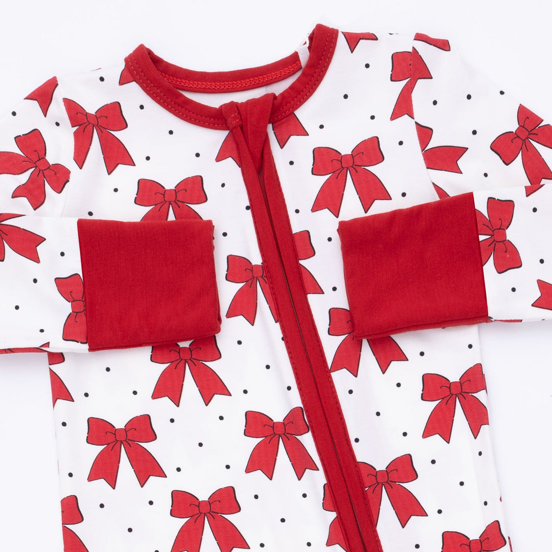 Angel Dear Festive Bows Convertible Romper