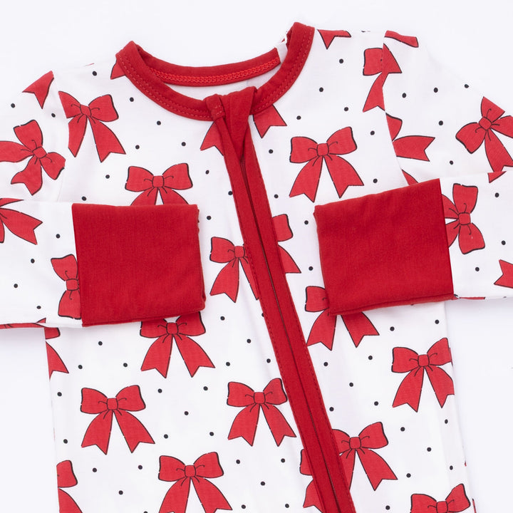 Angel Dear Festive Bows Convertible Romper