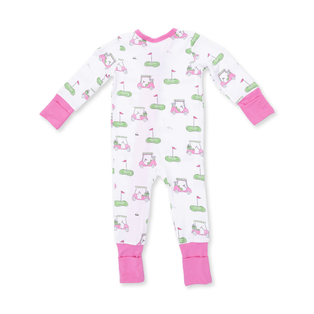 Angel Dear Golf Carts Pink Convertible Romper