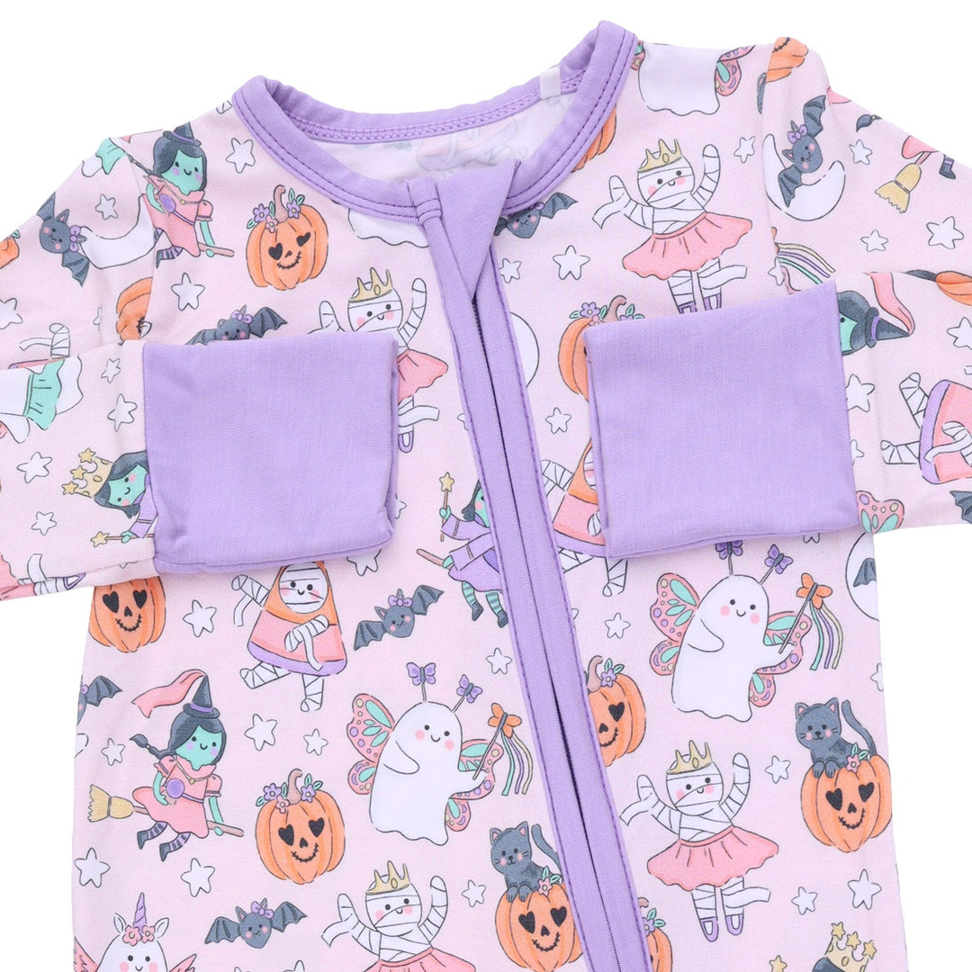 Angel Dear Halloween Monster Dress Up Pink Convertible Romper