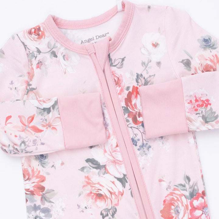 Angel Dear Painterly Rose Bouquets Convertible Romper