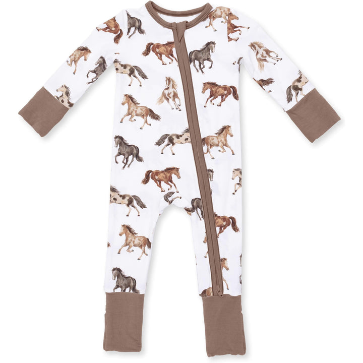 Angel Dear Wild Horses Convertible Romper