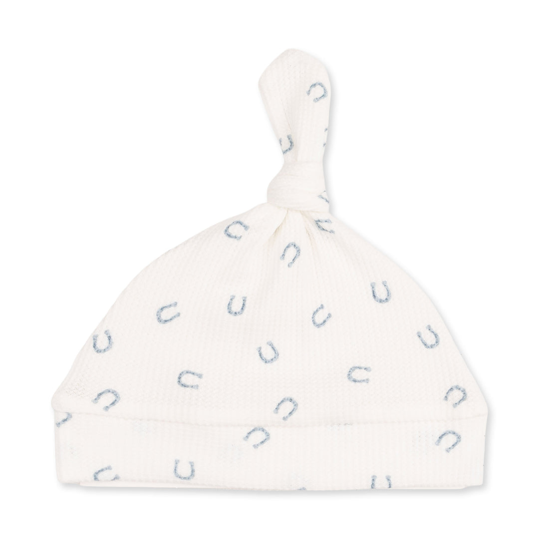 Angel Dear Little Horseshoes Blue Knotted Gown & Knotted Hat