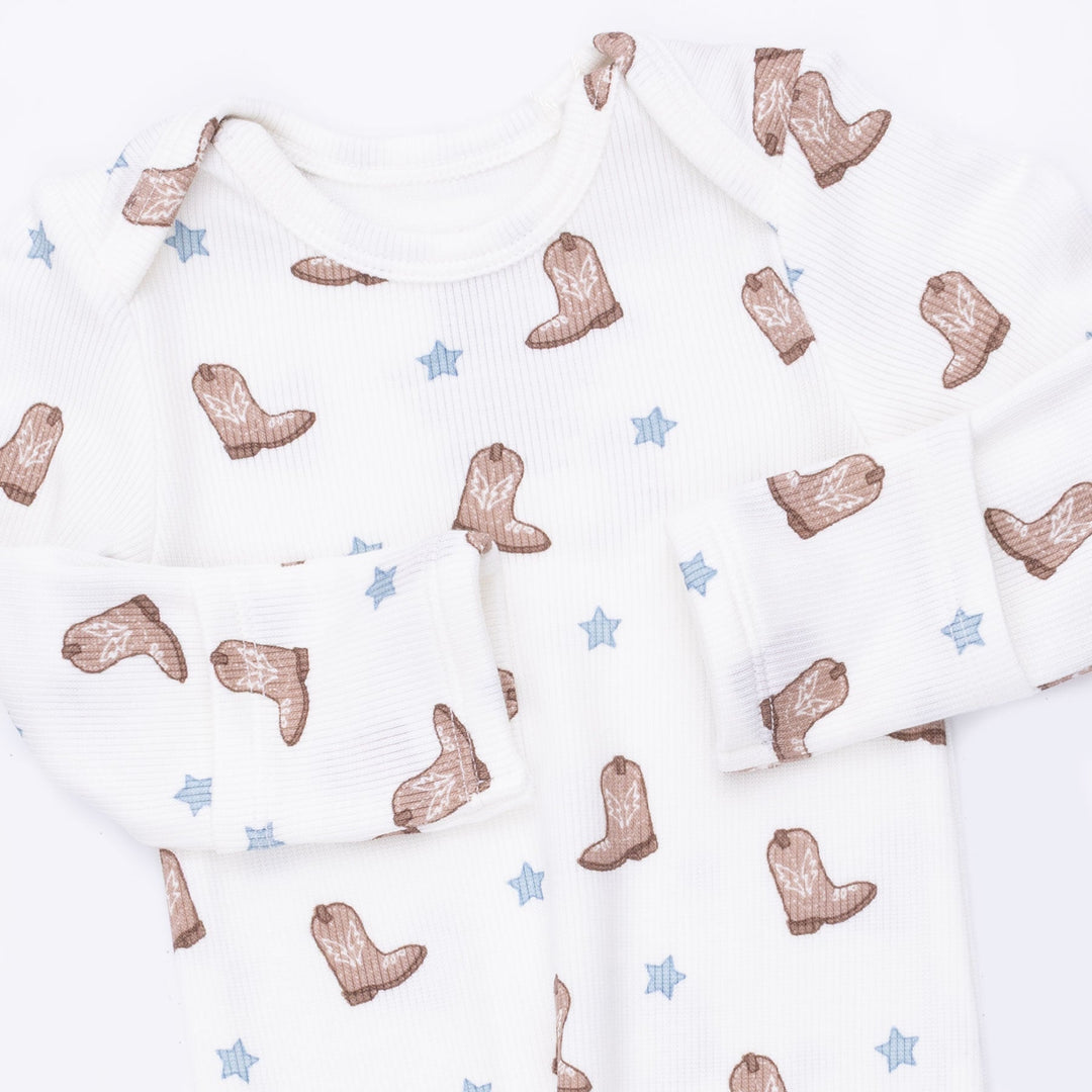 Angel Dear Mini Cowboy Boots Knotted Gown & Knotted Hat