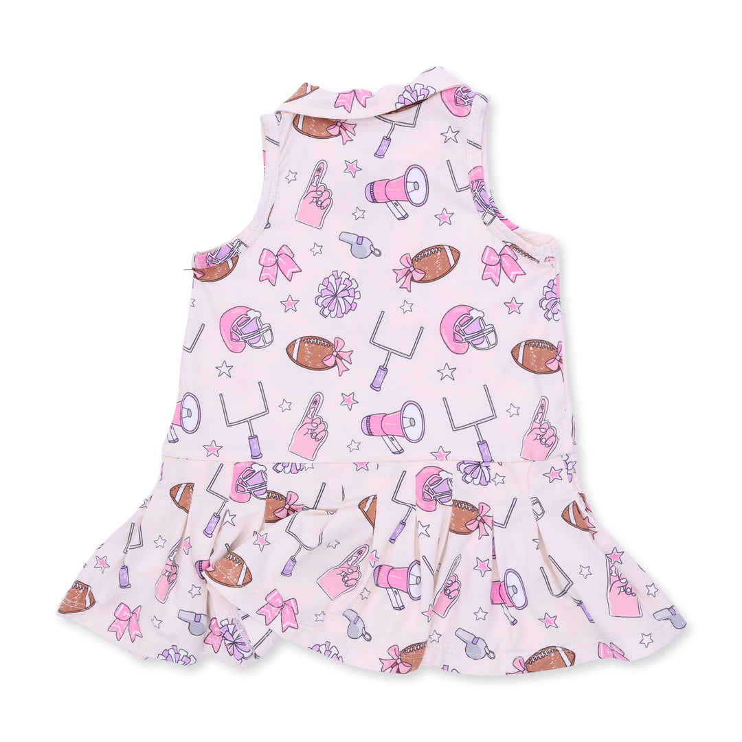 Angel Dear Football Cheer Polo Tennis Dress with Cartwheel Short