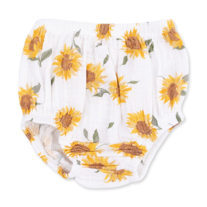 Angel Dear Baby Sunflower Western Pearl Snap Dress & Bloomer