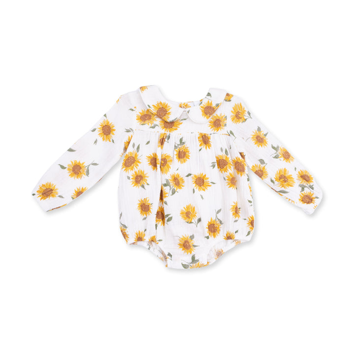 Angel Dear Baby Sunflower Classic Bubble with Peter Pan Collar