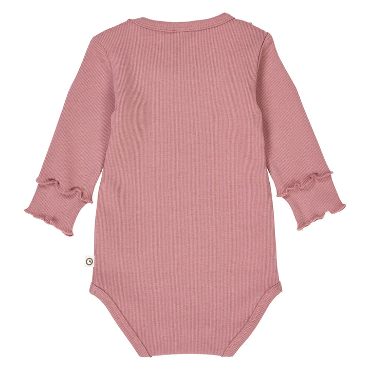 Cozy Me Rib Bodysuit - Nostalgia Rose