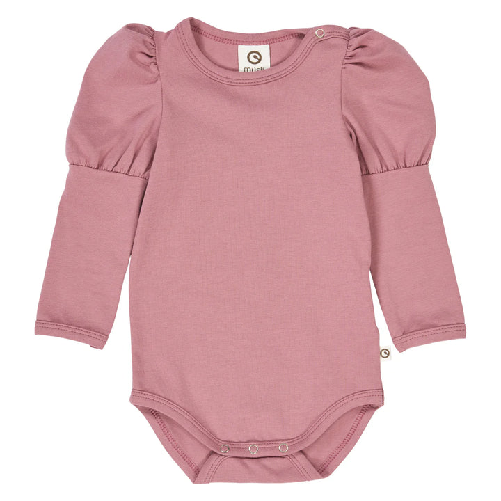 Cozy Me Puff L/S Bodysuit - Nostalgia Rose