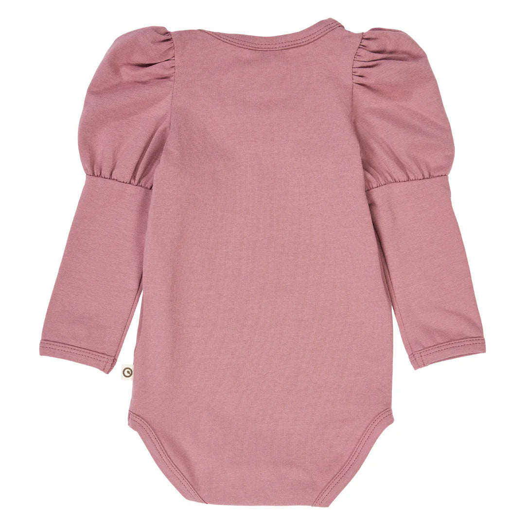 Cozy Me Puff L/S Bodysuit - Nostalgia Rose
