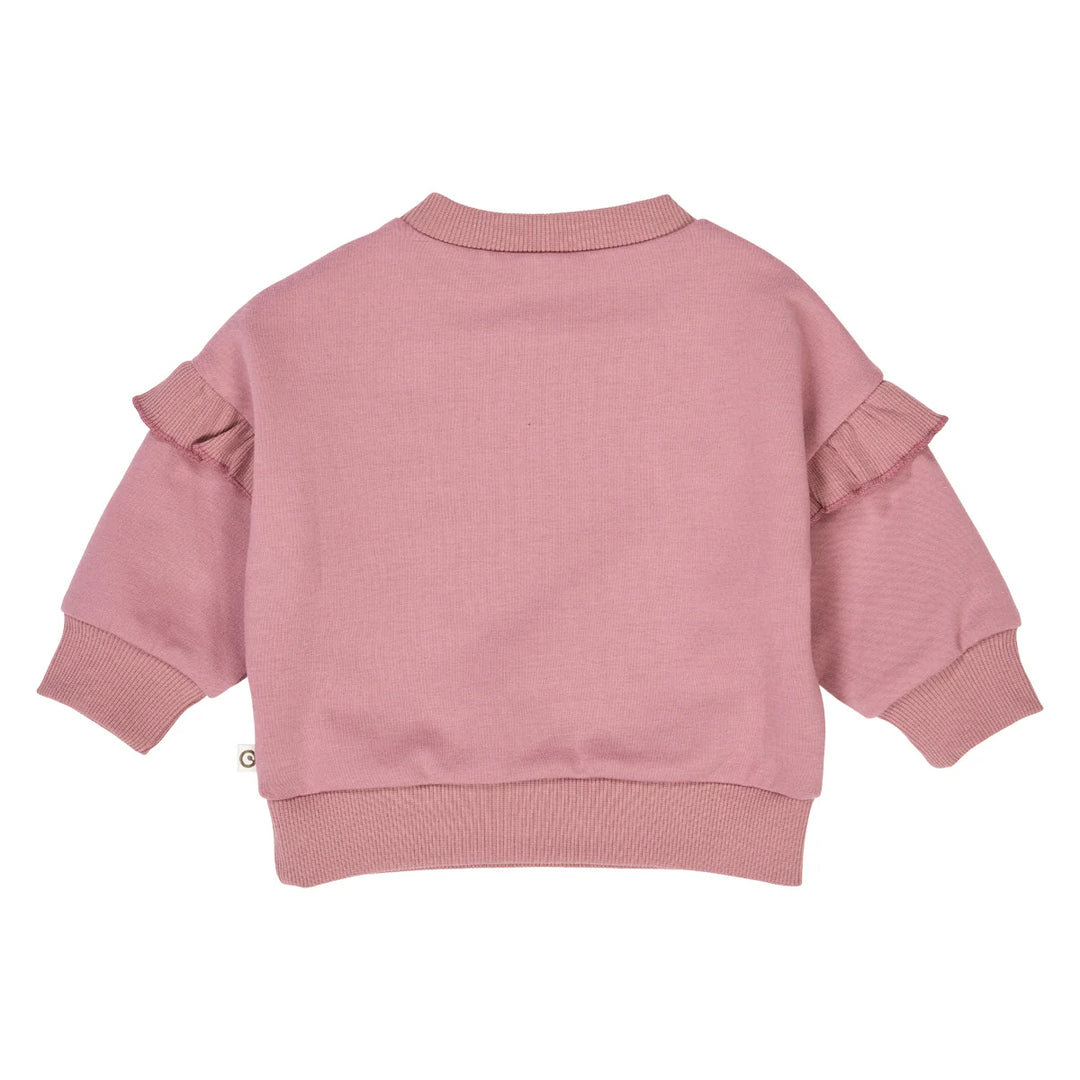 Cozy Me Frill Sweat Set - Nostalgia Rose