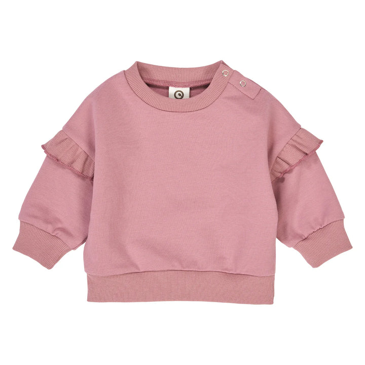 Cozy Me Frill Sweat Set - Nostalgia Rose