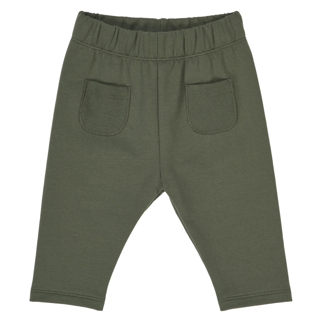 Cozy Me Pocket Sweat Set - Deep Green