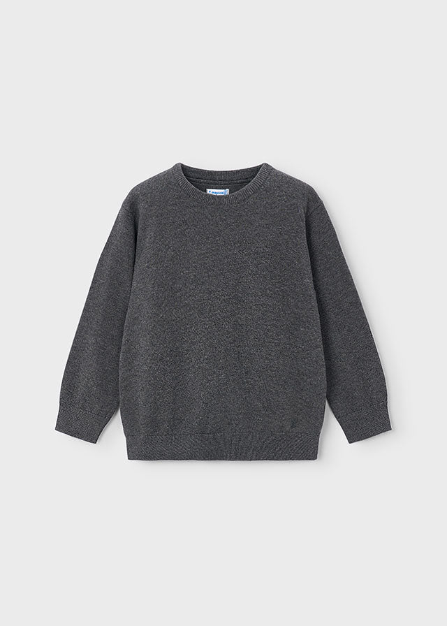 Basic Cotton Jumper with Round | Blackboard #323
