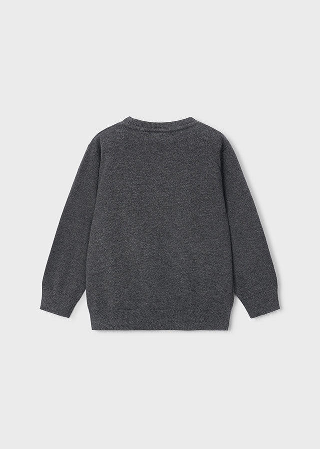 Basic Cotton Jumper with Round | Blackboard #323