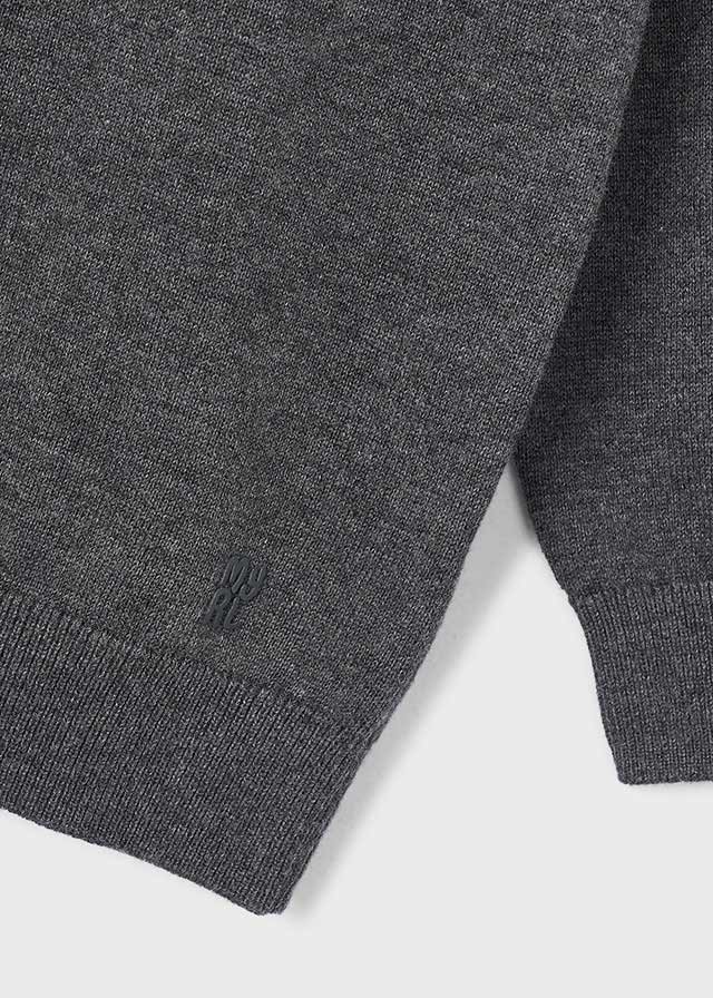 Basic Cotton Jumper with Round | Blackboard #323