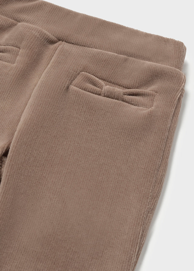 Basic Cord Knit Trousers | Walnut #514