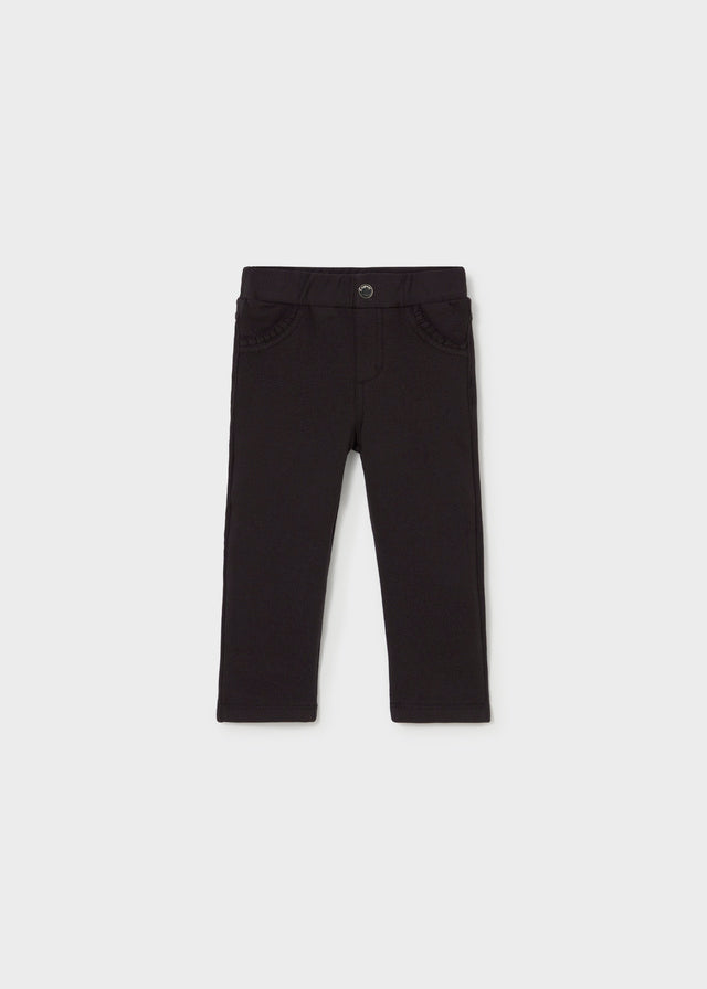 Fleece Basic Trousers | Black #560