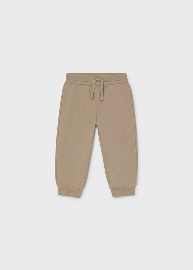 Cuffed Fleece Trousers | Hazelnut
