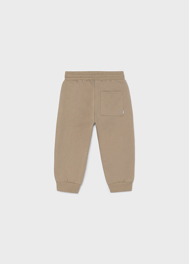 Cuffed Fleece Trousers | Hazelnut