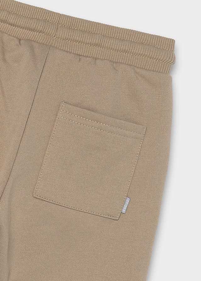 Cuffed Fleece Trousers | Hazelnut