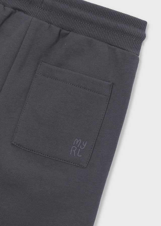 Cuffed Fleece Trousers | Black 725