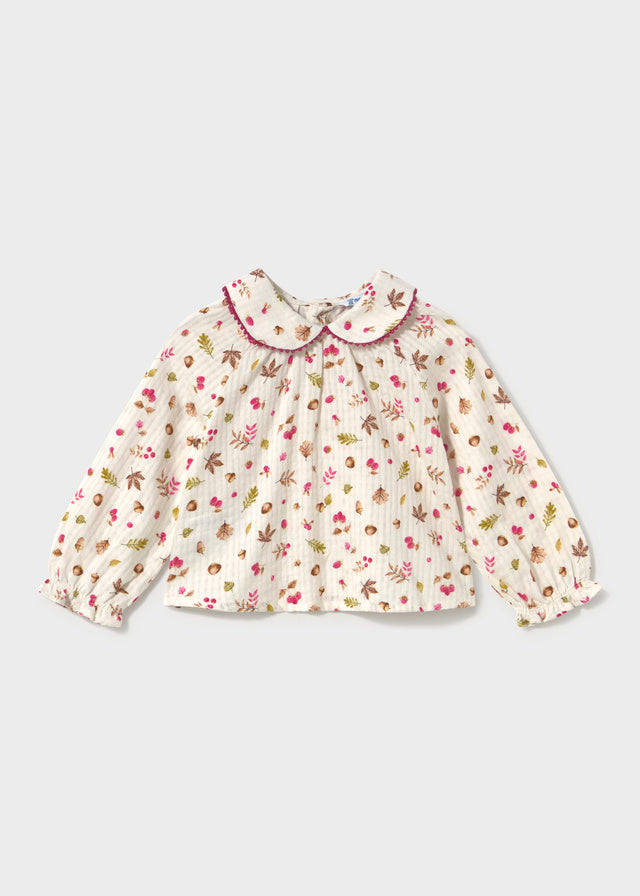 Textured Woven Blouse | Natur-Rasp #2115