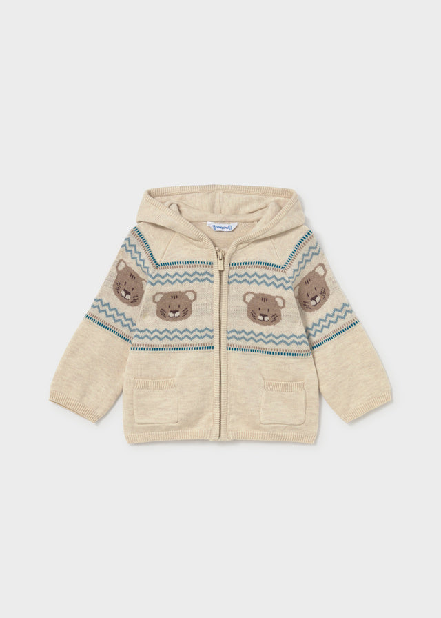 Jacquard Knitting Pullover | Stone 2380