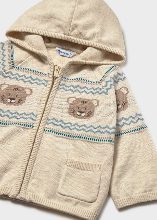 Jacquard Knitting Pullover | Stone 2380
