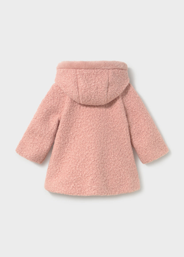 Hooded Boucle Coat | Petisui 2436