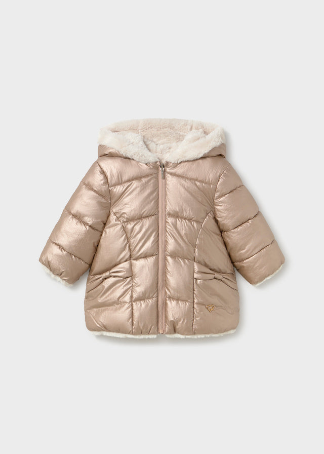 Reversible Faux Fur Jacket | Bronze 2439
