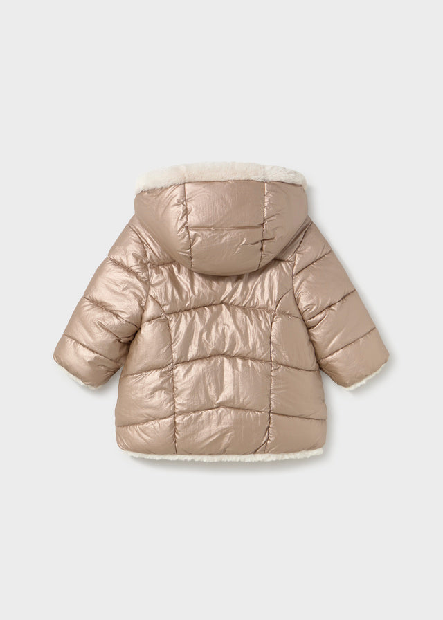 Reversible Faux Fur Jacket | Bronze 2439
