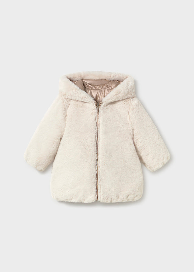 Reversible Faux Fur Jacket | Bronze 2439