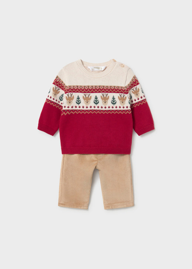 Jersey And Long Trousers Set | Red 2532