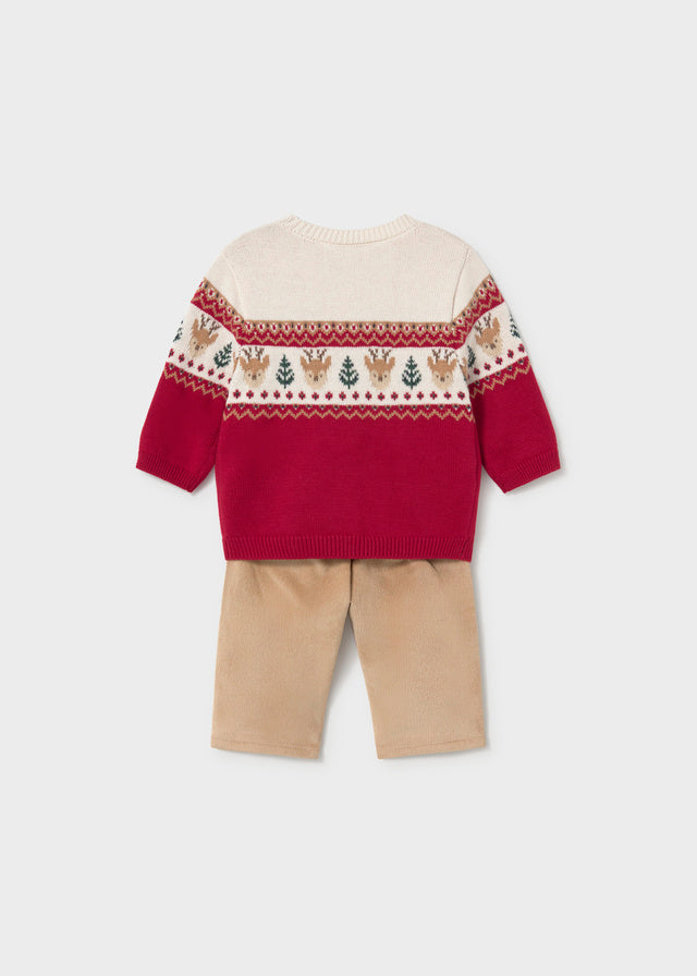 Jersey And Long Trousers Set | Red 2532