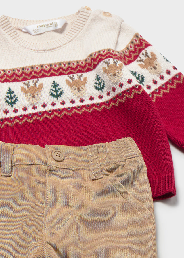 Jersey And Long Trousers Set | Red 2532