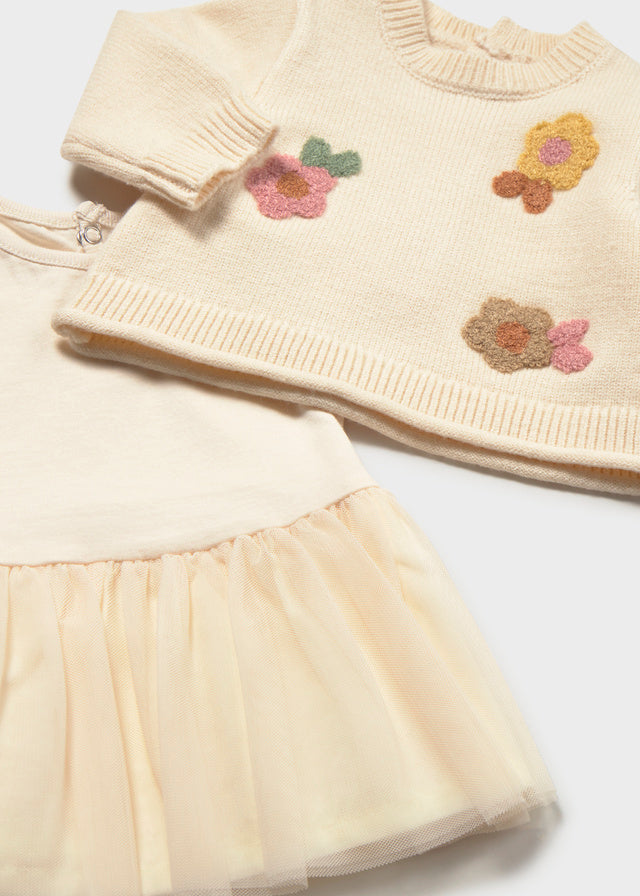 Tricot/Tulle Dress | 2820