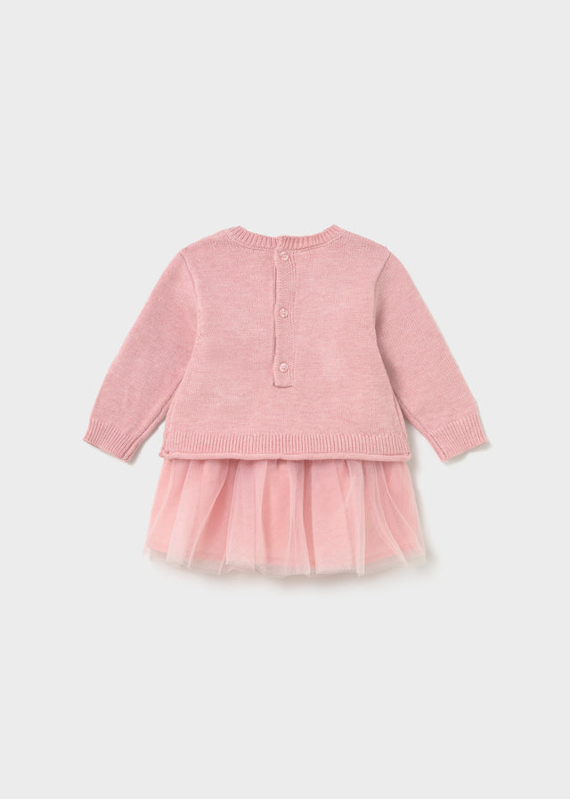 Tricot/Tulle Dress | H.Babyrose 2820