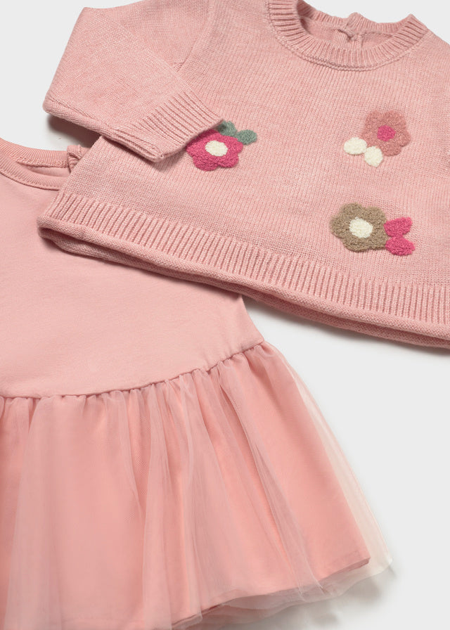 Tricot/Tulle Dress | H.Babyrose 2820