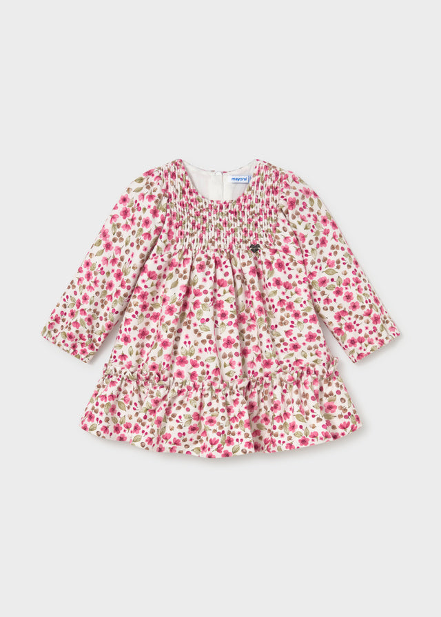 Printed Velvet Dress | Petal 2946