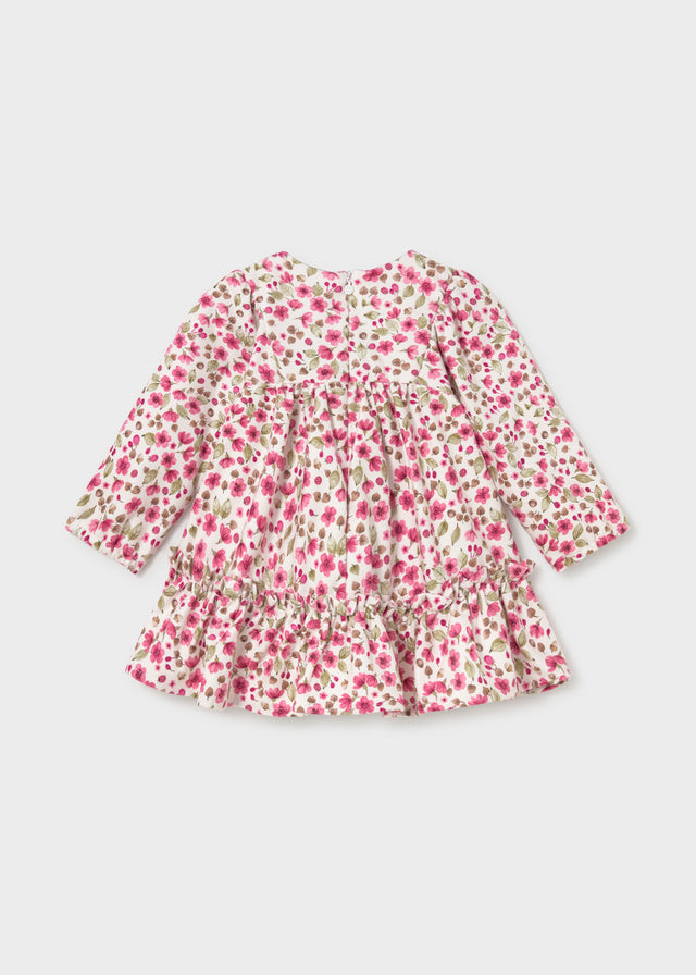 Printed Velvet Dress | Petal 2946