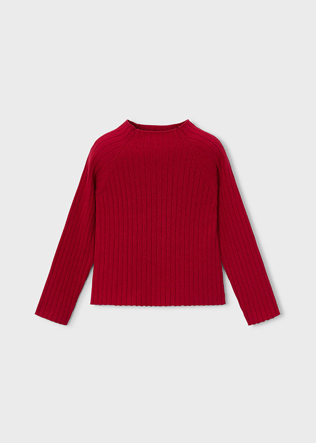 Knit Mockneck | Red 4026
