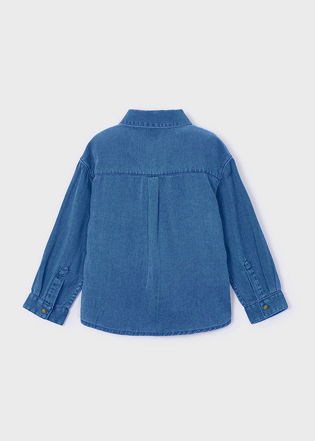 L/S Denim Shirt | Medium #4103