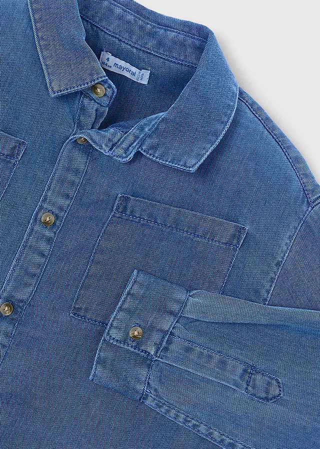 L/S Denim Shirt | Medium #4103