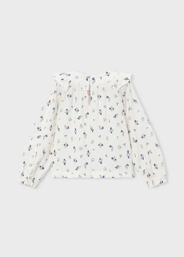 Bambula Printed Blouse | Cream Anis 4147